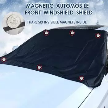 Практичный автомобильный солнцезащитный козырек, устойчивый к дождю, магнитный складной автомобильный солнцезащитный козырек из полиэстера на каждый день 5