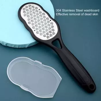 Практичный, безвредный, эффективный, шлифовальный станок для ног, терка для пяток из нержавеющей стали, педикюрные инструменты, аксессуары для дома B чёрный
