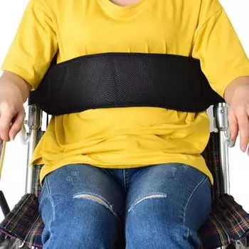 Практичный быстросъемный нейлоновый ремень безопасности для инвалидной коляски, ремень безопасности для пожилых людей, ограничительная лента для пациента синий