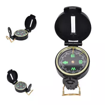 Практичный черный цвет Abs Американский компас для многих целей