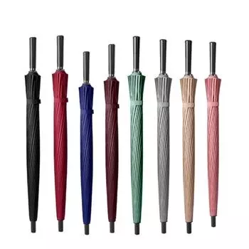 Практичный деловой зонт большого размера с 24 ребрами и длинной ручкой, удобный для путешествий дождевик, дождевик для защиты