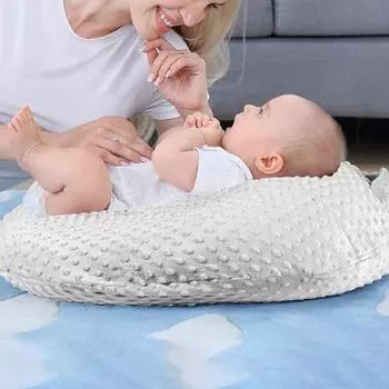 Практичный дизайн Dot Компактный чехол для детской кроватки Плотно прилегающий детский шезлонг Защитный чехол Хозяйственные товары серый