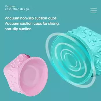 Практичный дизайн присоски, прочный массажный конус, расслабляющий мышцы, абсорбирующий массажер для дома розовый