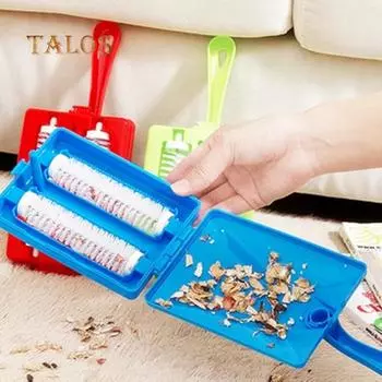 Практичный двойной роликовый ковер, стол, диван, щетка для чистки пыли, инструмент для чистки, принадлежности для ванной комнаты