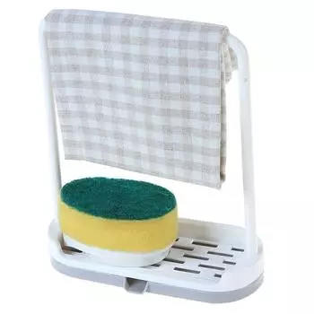 Практичный инструмент, бежевая кухонная вешалка для полотенец, тряпка, губка для ванной, мыльница бежевый