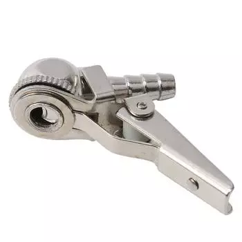 Практичный инструмент, воздушный патрон для шин, манометр, латунный шарик, автомобильный накачиватель шин с зажимом для автомобильных шин, полезный серебряный