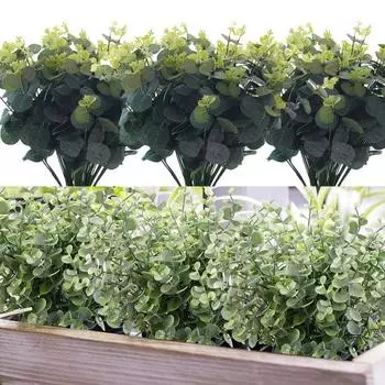 Практичный искусственный зеленый вид растения, яркое жилкование, ясное жилкование, создает жизненную силу зелёный