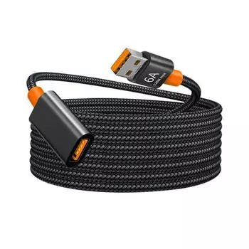 Практичный кабель для передачи данных с защитой от помех, быстрая передача, диаметр 5 мм, совместимый с удлинителем USB-концентратора телефона, компьютерные аксессуары