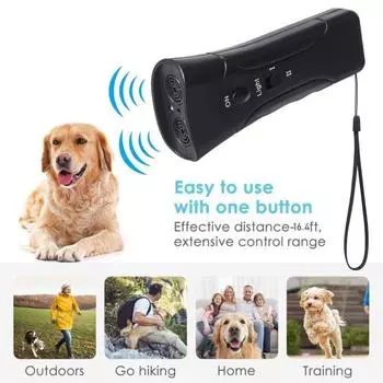 Практичный кнопочный переключатель, портативный ультразвуковой отпугиватель домашних собак, устройство для тренировки стоп-лай, уличное устройство