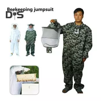 Практичный костюм пчеловода Эффективный надежный круглый комбинезон для пчеловодства 2XL белый