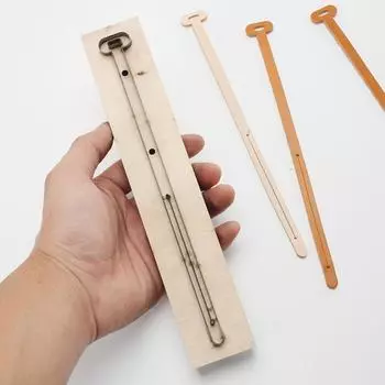 Практичный кожаный шаблон для украшения сумки, длинный соединительный ремень, кожаная резка, форма для самостоятельного изготовления шнура, штамп для вырубки кожи 1pc