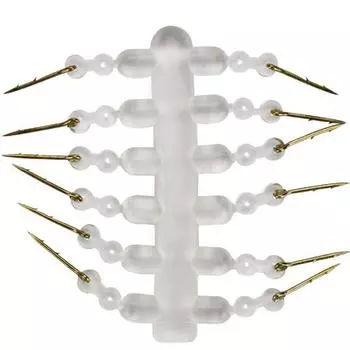 Практичный крючок трех размеров в европейском стиле для ловли карпа с прямой ручкой и силиконовым кольцом, мини-мягкий крючок для наживки 0.6*10mm