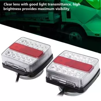 Практичный магнитный задний фонарь, стандартный, прочный, простая установка. чистый/красный