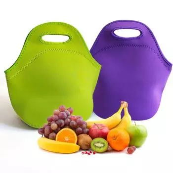 Практичный мешок для обеда водонепроницаемый для хранения большой емкости зелёный