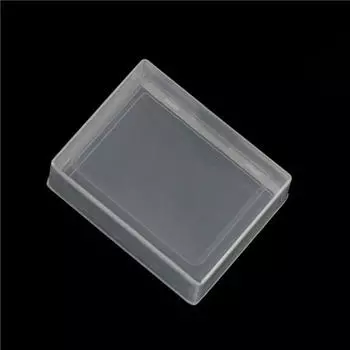 Практичный мини-органайзер для ювелирных изделий Прозрачный пластиковый ящик для хранения именных карт one size
