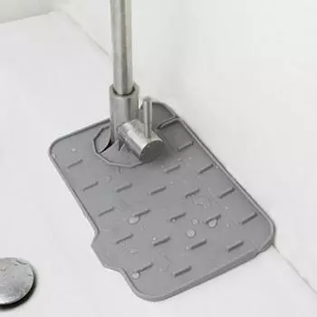 Практичный многоцелевой экономичный водонепроницаемый смеситель для рук, брызговик для раковины, бытовые аксессуары, коврик для слива воды серый