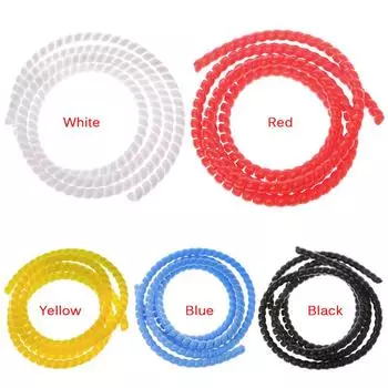 Практичный многоцветный огнестойкий спиральный защитный рукав 10mm чёрный