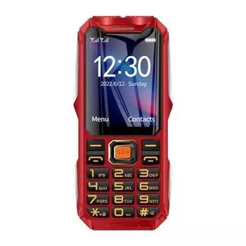 Практичный мобильный телефон для пожилых людей с большим экраном и большой кнопкой для пожилых людей для дедушки красный