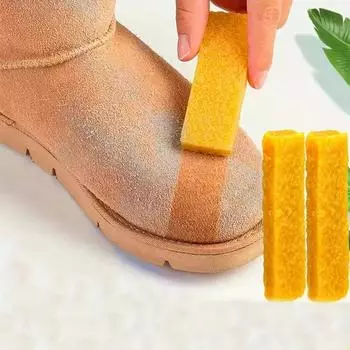 Практичный натуральный ластик для обуви, резиновый блок, замшевая обувь, чистка, дезинфекция, блестящая протирка, легко носить с собой, инструмент для чистки 1PCS жёлтый