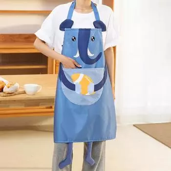 Практичный неувядаемый износостойкий с большим карманом для мужчин и женщин, бытовой кухонный фартук для барбекю, нагрудник для приготовления пищи коричневый