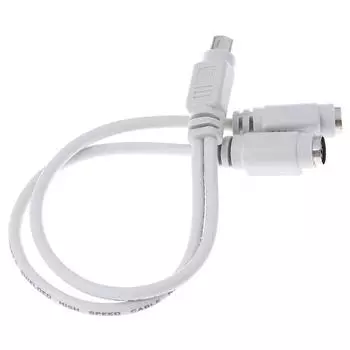 Практичный одноточечный двухповоротный интерфейс для клавиатуры и мыши Ps2, промышленный компьютер с круглой головкой, оригинальный линейный кабель для передачи Ps2