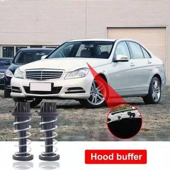 Практичный передний капот двигателя, пружинный, прочный, компактный, эластичный чёрный