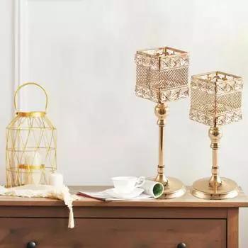 Практичный подсвечник из полированного кованого железа с защитой от деформации L