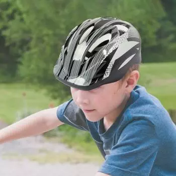 Практичный яркий цвет, защитный, легко носить, для мальчиков и девочек, велосипедный пластиковый шлем, спортивные товары светло-синий