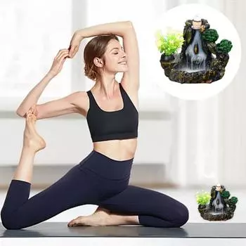 Практичный яркий внешний вид, прочная структура, обратный поток, курильница, водопад, держатель для благовоний, украшение для стола, домашний декор A