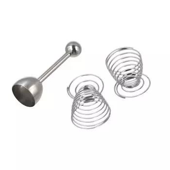 Практичный резак для яиц из нержавеющей стали, разделитель для яиц, подставки для яиц, держатели для домашнего хозяйства Rose Gold-Egg Cup