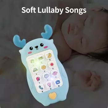 Практичный с музыкой Интеллектуальное развитие Удобный для удерживания Раннее образование Машина Игрушка Подарок на день рождения Дети синий