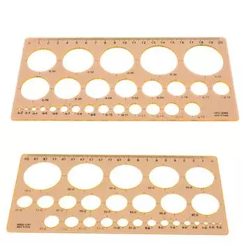 Практичный случайный цвет геометрический многофункциональный дизайн канцелярские принадлежности для рисования круг принадлежности для рисования круглый шаблон линейка