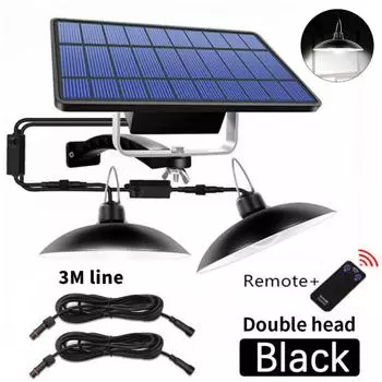 Практичный солнечный подвесной светильник с дистанционным управлением IP65 водонепроницаемый открытый садовый патио сарай Led 1 head white light