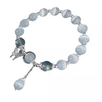Практичный светло-опаловый браслет «Лунный свет» Стильный ювелирный аксессуар для модных женщин и девушек Повседневная одежда