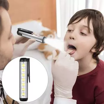 Практичный светодиодный фонарик высокой яркости, компактный размер, светодиодный фонарик COB, снаряжение для кемпинга, аксессуары для кемпинга чёрный