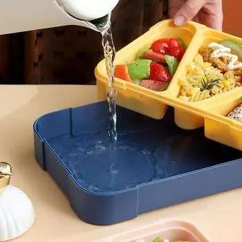 Практичный термостойкий пылезащитный без BPA удобный герметичный ланч-бокс для еды кухонные принадлежности ланч-бокс 850ML розовый