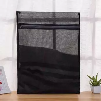 Практичный трехтипный мешок для стирки в машине, утолщенный черный мешок для стирки M