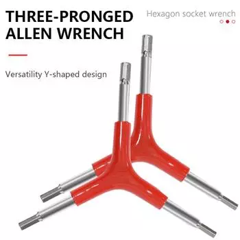 Практичный трехзубчатый шестигранный инструмент Инструменты для ремонта шоссейных велосипедов Ремонт горных велосипедов Велосипедное оборудование