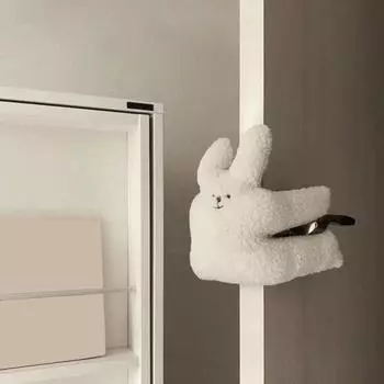 Практичный, удобный, на ощупь, очаровательный стиль, подвесная дверная кукла-медведь, защита от защемления пальцев ребенка, защита для дома белый