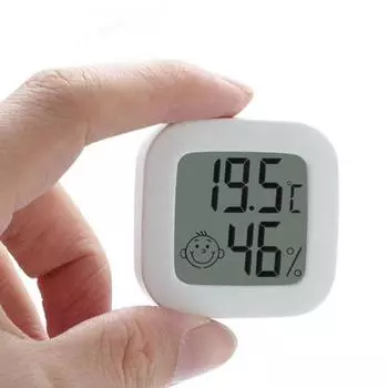 Практичный в режиме реального времени ABS-тестер температуры, настенный 2-в-1 термометр-гигрометр для домашнего хозяйства белый