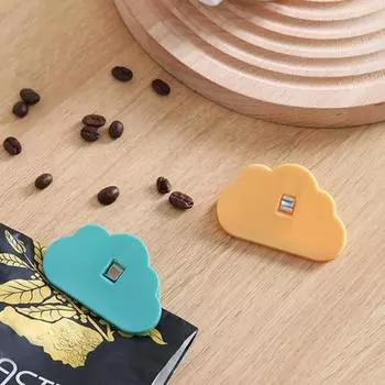 Практичный влагостойкий зажим для хранения свежих продуктов, 4 цвета, легко очищаемый мешок для конфет, зажим для кухонной сумки, зажимы зелёный