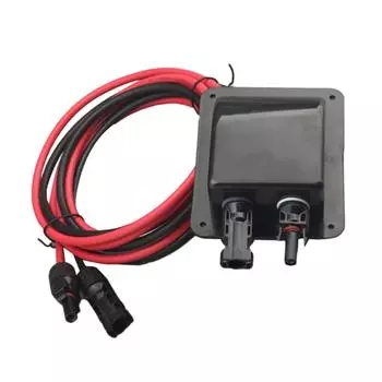 Практичный водонепроницаемый АБС ввод солнечного кабеля с проводом 10AWG Удобный аксессуар для крыши кемперов Простая установка