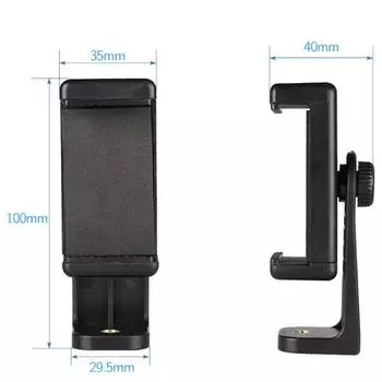 Практичный зажим для мобильного телефона хорошего качества, многофункциональный вращающийся на 360 градусов держатель для мобильного телефона чёрный