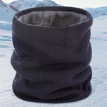 Практичный зимний утеплитель для шеи для катания на сноуборде, велосипеде, велоспорте на открытом воздухе чёрный