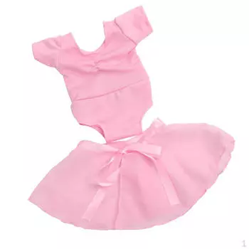 Практика кусок розовый сиамский топ и юбка дюймовая кукольная одежда (Кукла не входит в комплект)