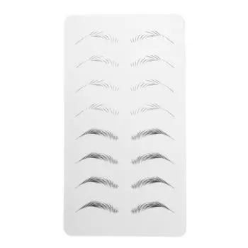 Практика микроблейдинга Skin Inkless Wide Eyebrows Обучающий лист по микроблейдингу для начинающих 02