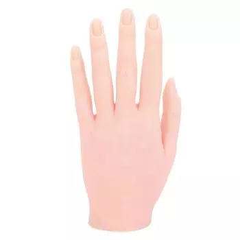 Практика Рука для ногтей Силиконовый женский манекен в натуральную величину Модель Левая рука для начинающих Салон Arti