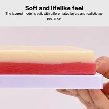 Практика внутривенных инъекций Модель кожи человека Обучение инъекциям Пункция Силиконовая подушечка для ухода Прозрачная реалистичная медицинская имитационная учебная модель