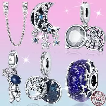 Prata Glamour 925 Silver Star Glamour Air Balloon Glamour Fit Fashion 925 Original Bracelet