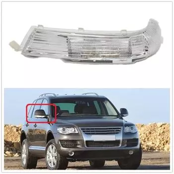 Правая сторона для VW Touareg 2002 2003 2004 2005 2006 Car-Stying Заднее зеркало LED указатель поворота лампа